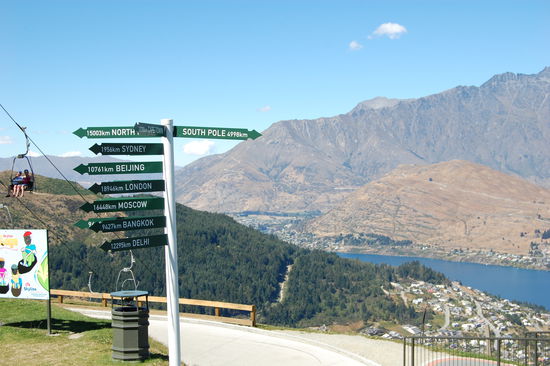 Schaut mal, wir haben es naeher zum Suedpol als nach hause.