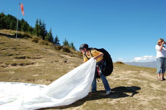 Schirm ausbreiten...