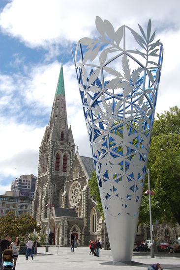 Christchurch Cathedral mit Millennium Cone.