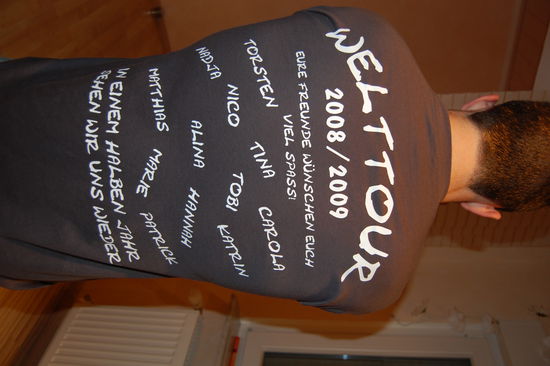 Unsere Welttour T-Shirts
