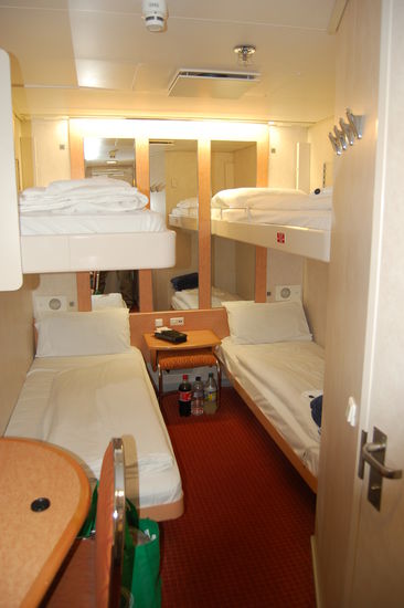 Unser Kabine mit eigenem Bad, welches wir nicht teilen mussten.