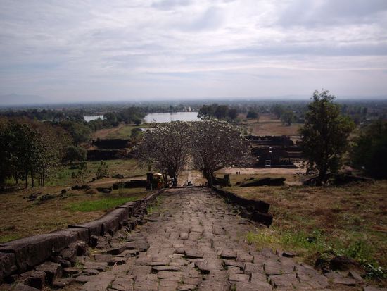 Ausblick von Wat Phu