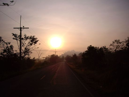 Der Weg zum Kloster war schon mystisch.