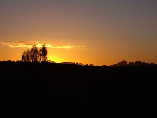 Sonnenuntergang ueber Kata Tjuta