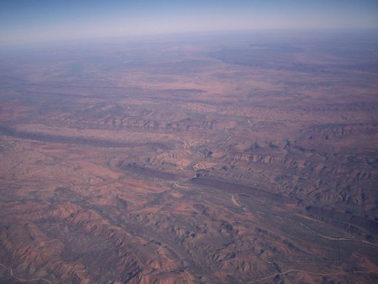 Wueste ueber Alice Springs