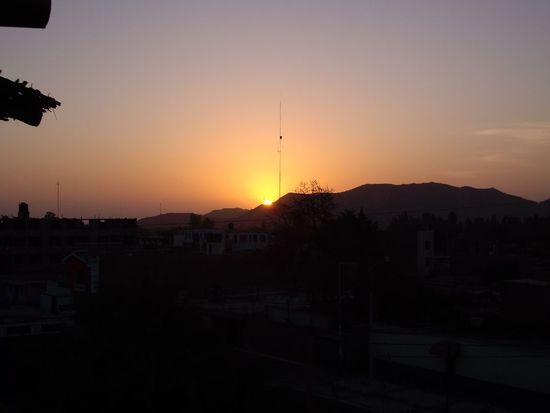 Sonnenuntergang ueber Nasca
