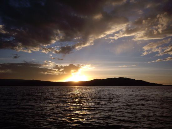 Noch einen netten Sonnenuntergang auf´m Rückweg