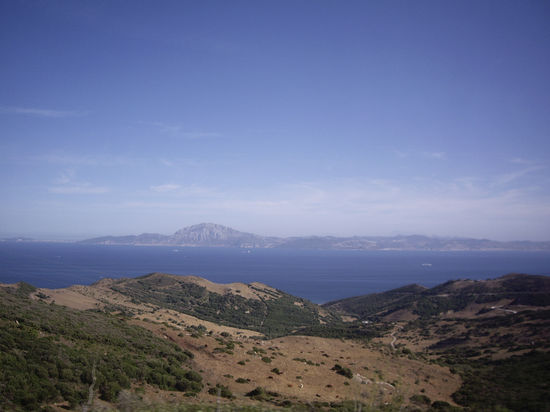 Und tschüss - nochmal mit schönem Blick auf Marokko