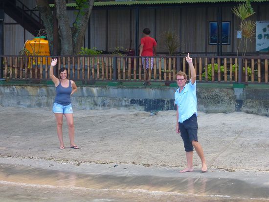Tschüüüüüüüüüs ihr Zwei, war toll bei euch.
