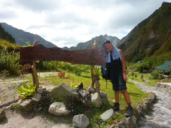 Puh geschafft - oben angekommen!