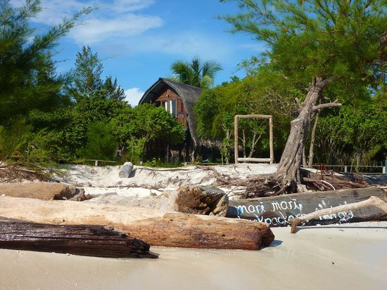 Mari Mari Backpackers, da im Hintergrund wohn ich