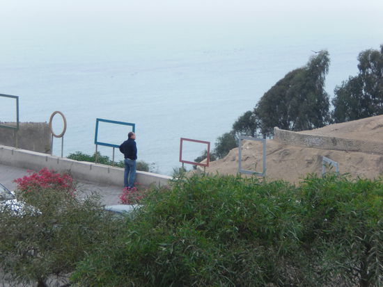 Blick vom Hostel auf den Pazifik...