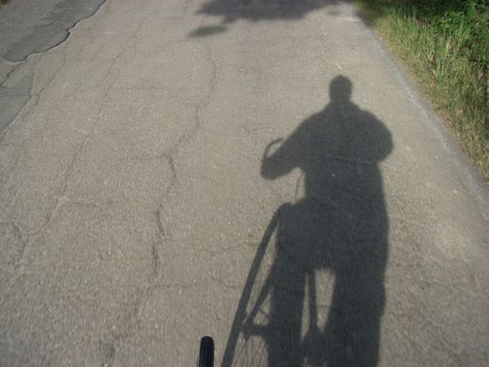 die radtour wirft ihren schatten voraus