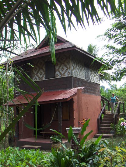 Unser Zimmer im Morning Mist Resort (oben)