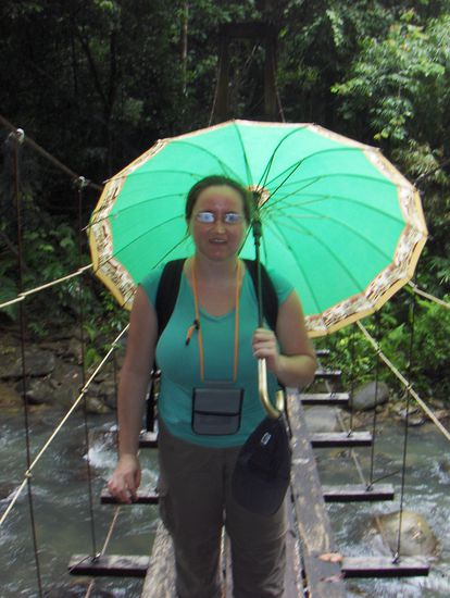 Auf der Brücke - mir ist heiß!