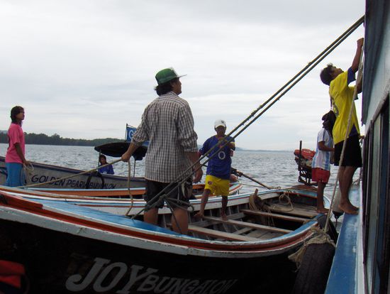 Umsteigen auf dem Meer