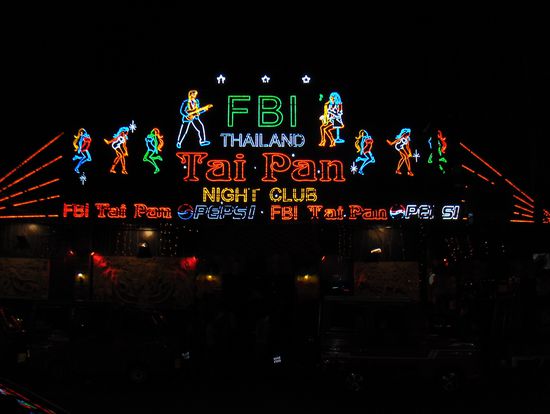 Patong-Beach bei Nacht