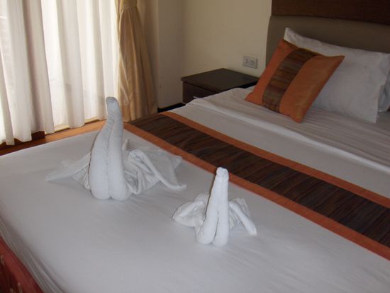 Unser Luxus-Zimmer für die nächsten vier Nächte