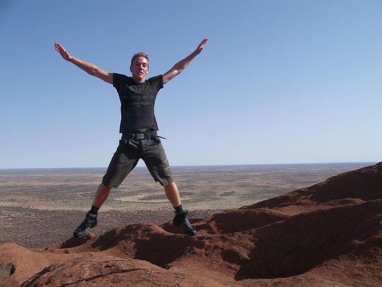 Auf dem Uluru (Ayers Rock)