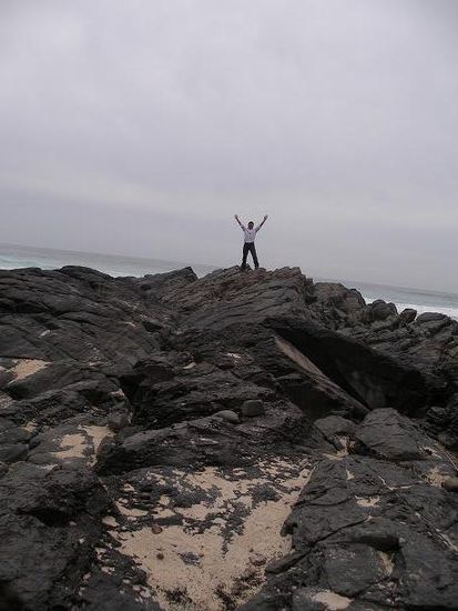Mike on the rocks