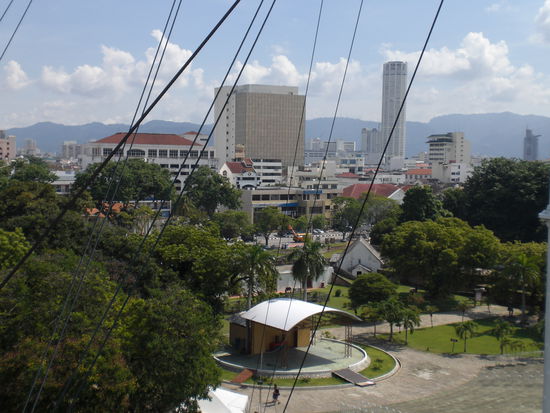 Sehr guter Aussblick auf Penang vom Leuchtturm