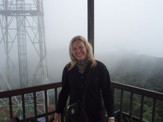 Im Nebel auf dem Gipfel