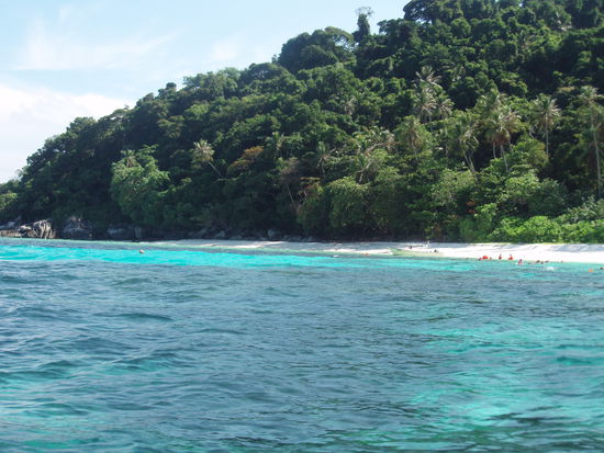 Beim Schnorcheln vor Coral Island