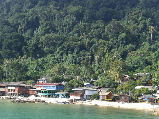 Haeuser an unserem Strand