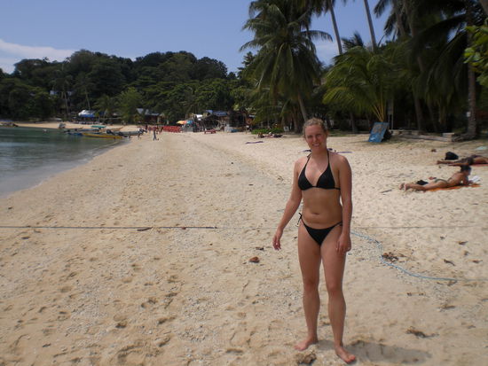 Am Coral Beach auf Perhentian Kecil