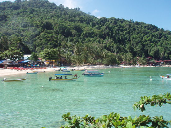 Die andere Seite unseres Strandes Coral Beach