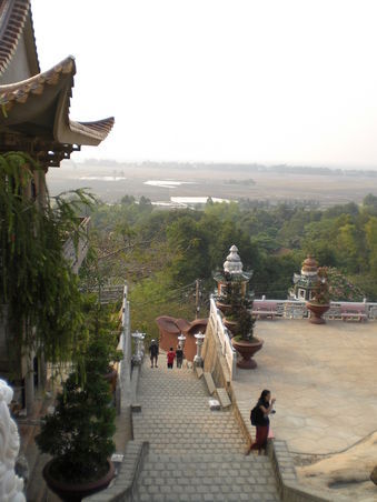 Blick von der Pagode nach Kambodscha