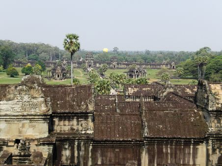 Ausblick vom Angkor Wat Tempel