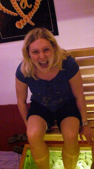 Bei der Fischmassage