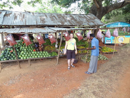 Obststand am Straßenrand