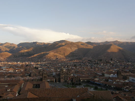 Der Blick von oben auf Cusco