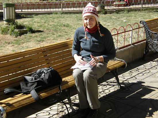 Isi liegt voll im Trend mit ihrer Alpakamuetze