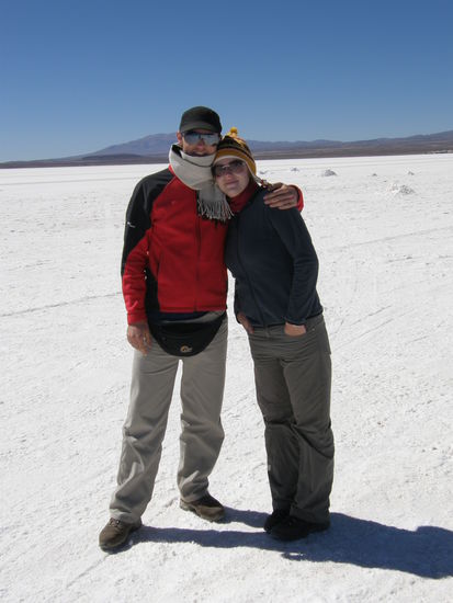 Sieht aus wie Schnee, ist aber Salz! waere aber auch klat genug fuer Schnee gewesen.