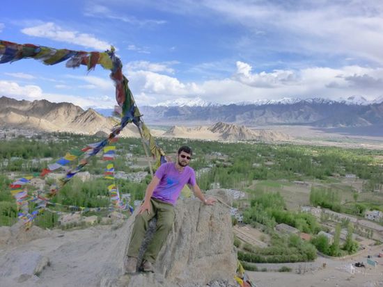 Aussicht von der Stupa ueber Leh