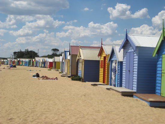Die Strandhäuser von Brighton