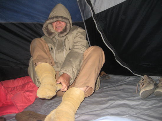 ...und innerhalb des Zeltes!