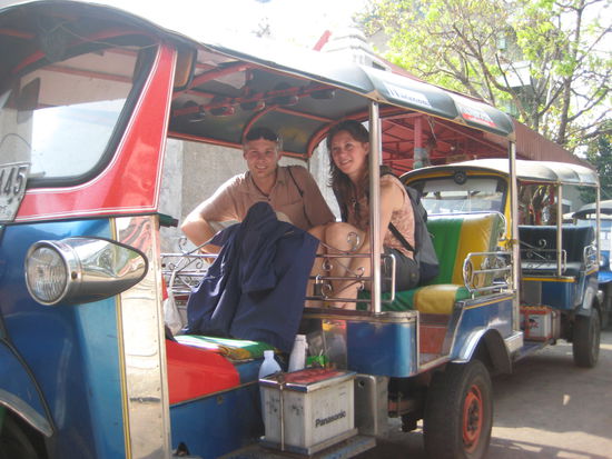 Frank und ich in einem sogenannten 
"Tuk-Tuk"