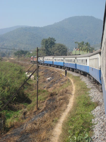 Mit dem Zug von Bangkok nach Chiang Mai