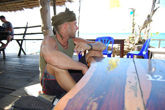 terrasse ueber dem meer, eifach traumhaft....