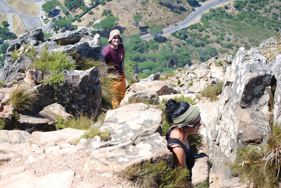 Auf der Wanderung am Lions Head... Es war heiss, sehr heiss und war fuer den Anfang vielleicht nicht die beste Idee... aber schoen wars 
