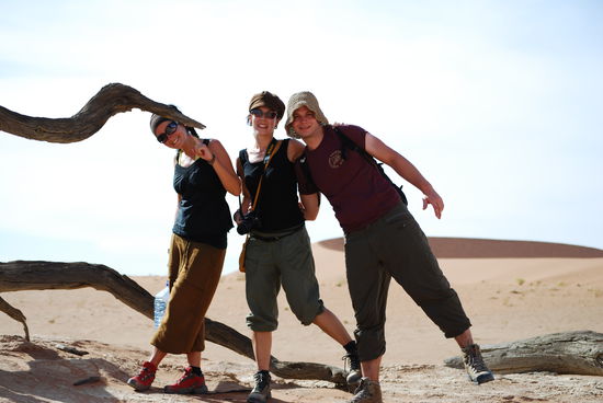 in der Wuest.... die groessten Sandduenen der Welt. (Namibia)