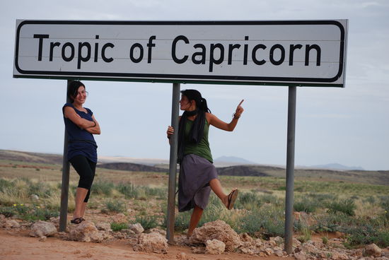 Der suedliche Wendekreis..... und die Pfistermaedels waren auch da