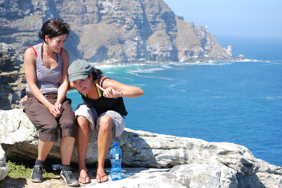 Ja ja die Pfistermaedels am Capepoint!