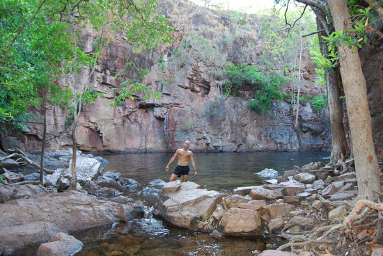 Das ist doch mal ein privat Pool :-0 die erste Nacht im Outback....
Lichtfieldnationalpark ca. 150km suedlich von Darwin