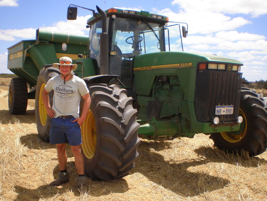 Hier der stolze Farmer..., war echt beeindruckend...