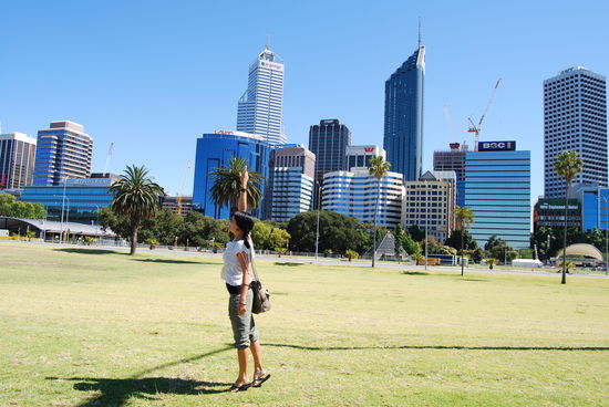 Perth war soooo gross... Hier die Skyline.